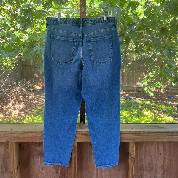 Old Navy Women's O.G. Straight Jeans Braided Waistband Size 10. NEW! - Image 2