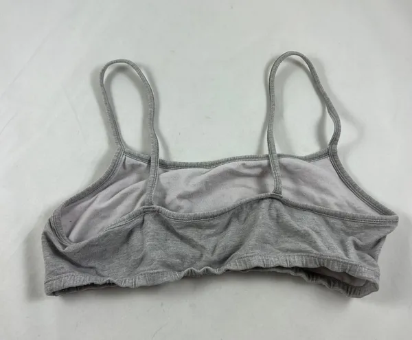 XS Grey Cotton Sports Bra - Image 3