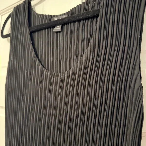 Caelian Sleeveless Maxi Dress Pleated‎ Flare Flowy Black Size XL - Image 3