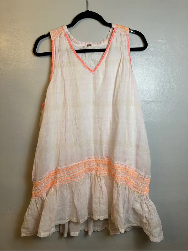 Free People Run With Me Pastel Plaid Mini Dress - Image 2