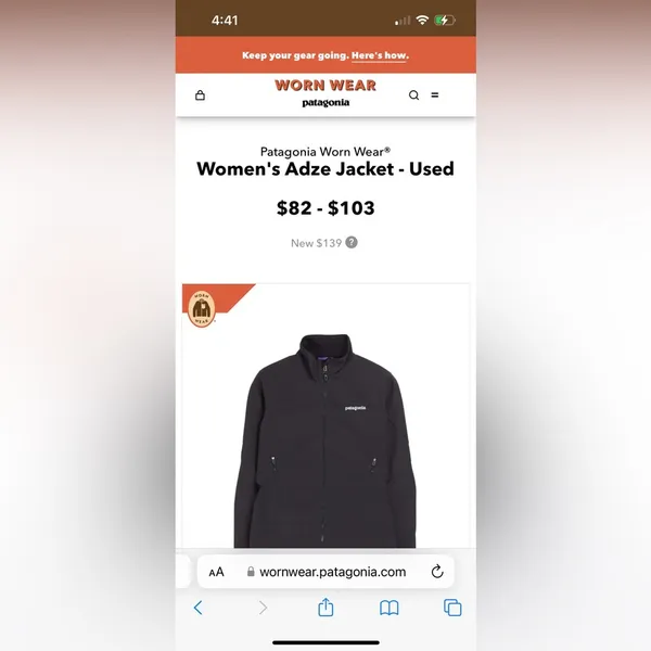 Patagonia Hard Shell Black Zip Up Jacket Women’s Small - Image 5