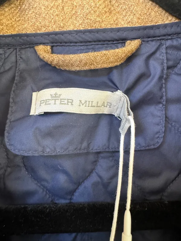 NWT Peter Millar Addison Quilted Travel Vest Navy M Medium Golf *CC customized* - Image 9