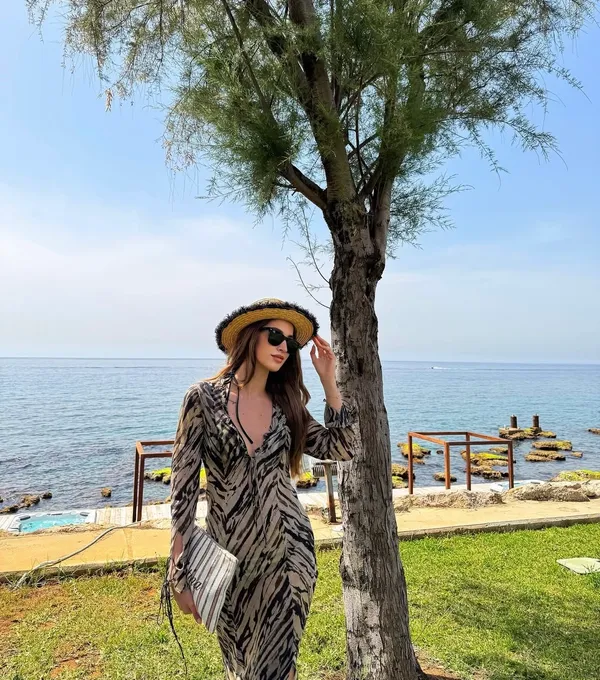 Zara animal Print Dress maxi bohemian hippie summer - Image 8