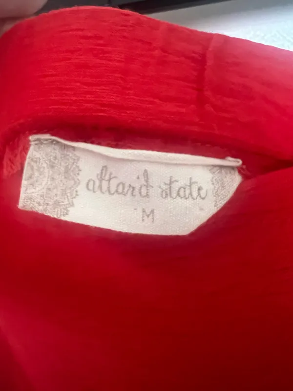 Altar'd State Red Wrap Skirt - Image 3