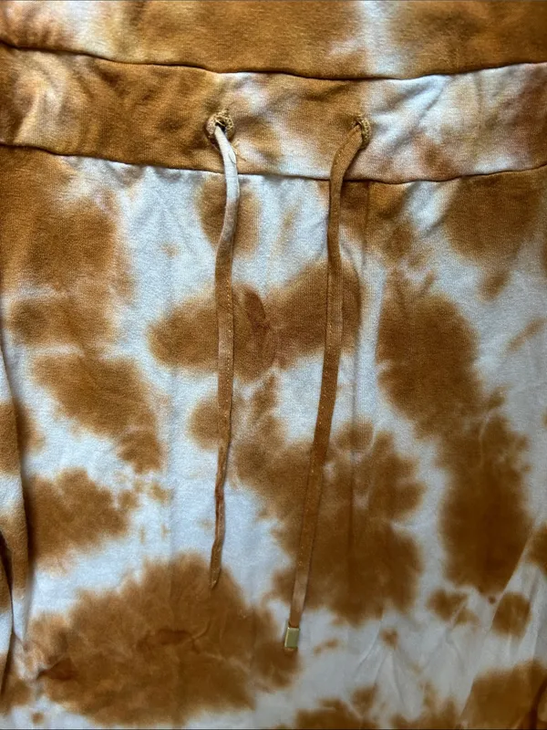 Veronica M Strapless Tie-Dye Maxi Dress in Rust and White - Image 3