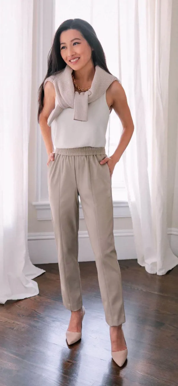 Ann Taylor Leather Pants - Image 3