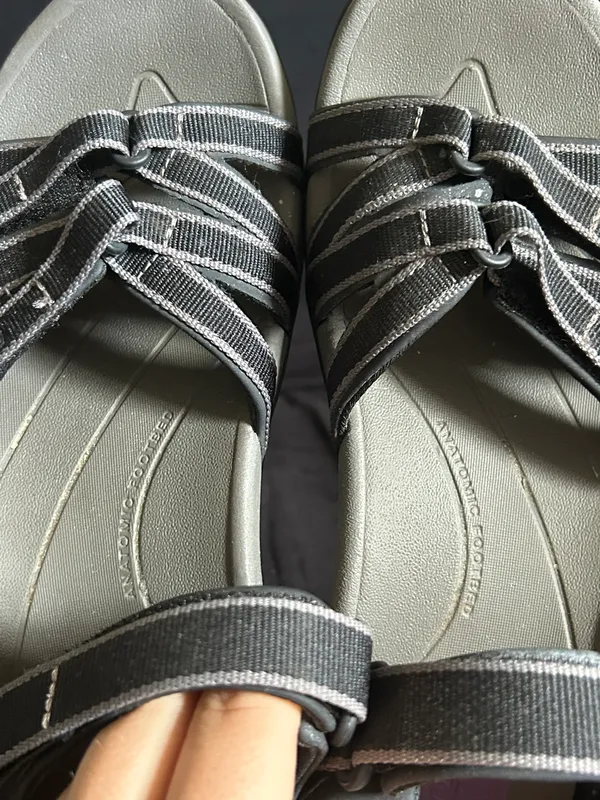 Teva s Black And Grey Platform Sandals Women’s Size 9 - Image 5