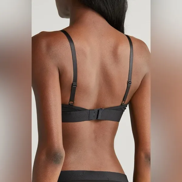 Lemonade Dolls Mesh Bralette Sheer Black Size 2L - Image 2