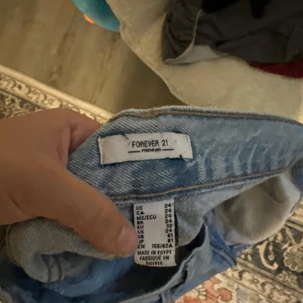 Forever 21 Light Blue Straight Leg Jeans - Image 3