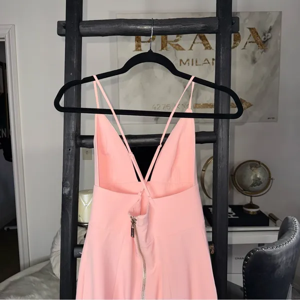 House Of CB Loren Blush Pink Bralette Midi Bodycon Dress Womens Small EUC - Image 11
