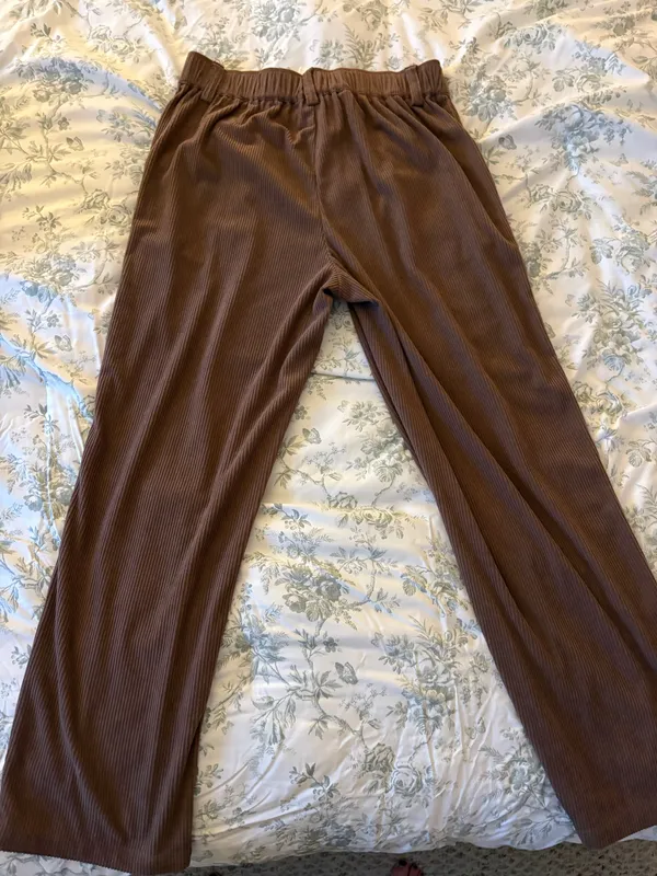 Halara Corduroy Pants in Light Brown - Image 2