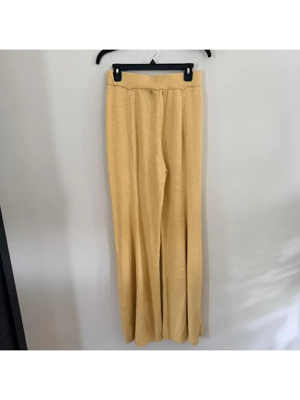 Free People Drea Sweater & Pants Set in Light Yellow - Image 8