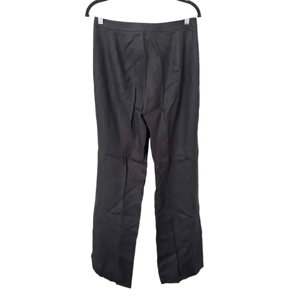 JCREW Linen‎ Pleated Trouser Black Sz 8 - Image 4