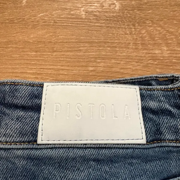 Pistola Women’s High Rise Distressed Cropped Jeans - Image 6