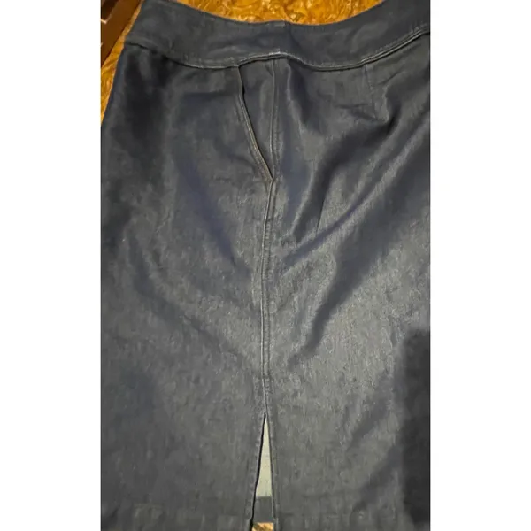 Vintage‎ Levis Red Tab Denim Skirt Dark Wash Y2K Pencil Skirt 10 MS 95729-2417 - Image 14
