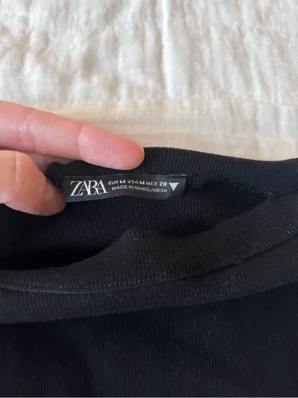 Zara Sleeveless Black Women's Top - Image 2