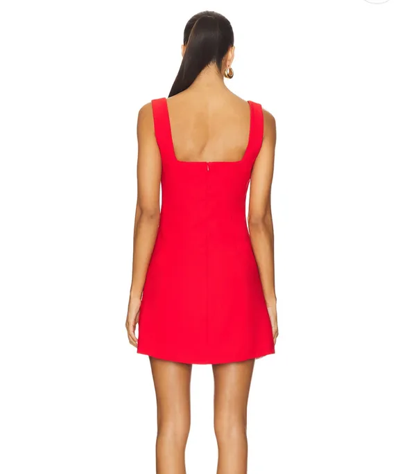 Superdown Aneira Mini Dress in Red - Image 2