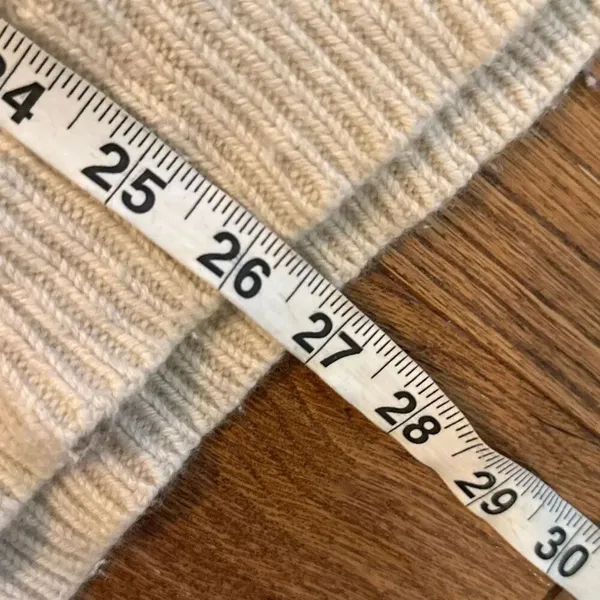 L.L. Bean wool ivory cableknit turtleneck sweater xl petite - Image 7