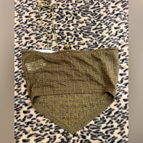 Cider small olive green texture mini top - Image 2