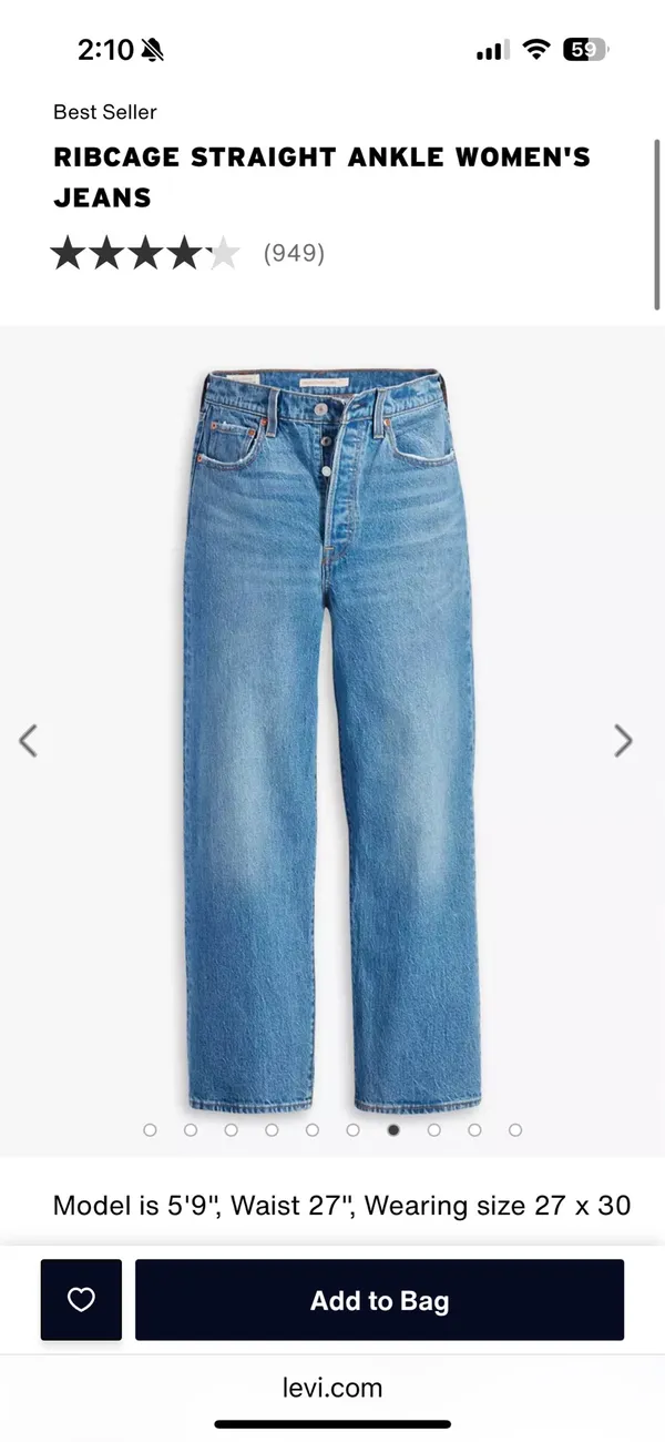 Levi’s Ribcage Straight Ankle Jeans - Image 4