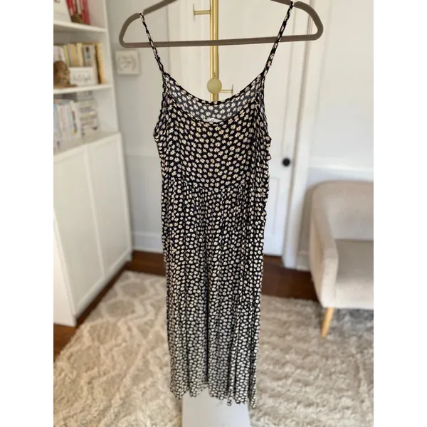 Carly Jean Los Angeles Floral Midi Dress Daisy Print Cottagecore Coquette Boho S - Image 3
