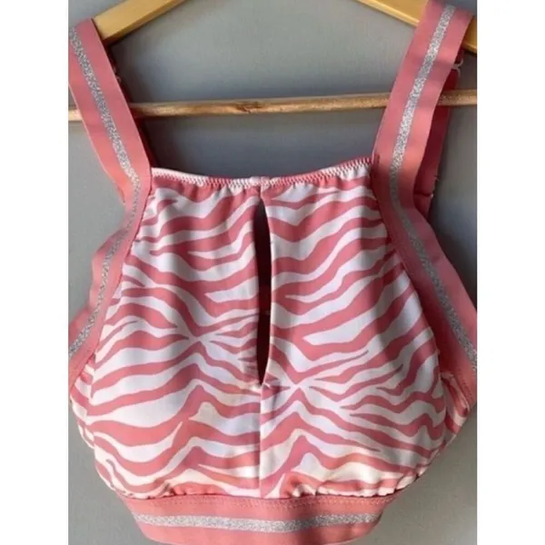 NWT Sanctuary Pink Zebra Animal Print Bikini - Image 5
