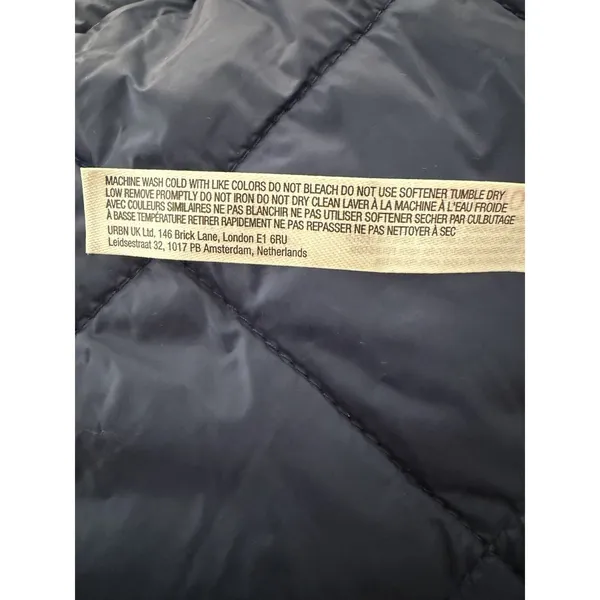 Free People Movement‎ Off The Bleachers Coaches Jacket Navy Blue Women's Small - Image 13