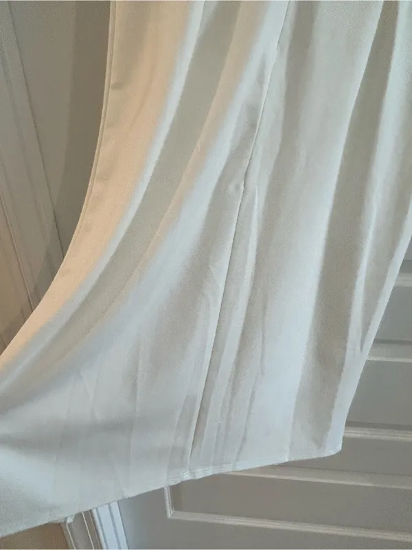 Cream Sleeveless Midi Dress Size L - Image 9