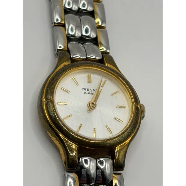 Pulsar V810 0760‎ Quartz Movement Japan Base Metal Stainless Steel Back Watch - Image 4