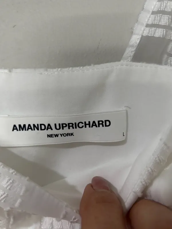 NEW AMANDA UPRICHARD keenan sleeveless romper in ivory - Image 7