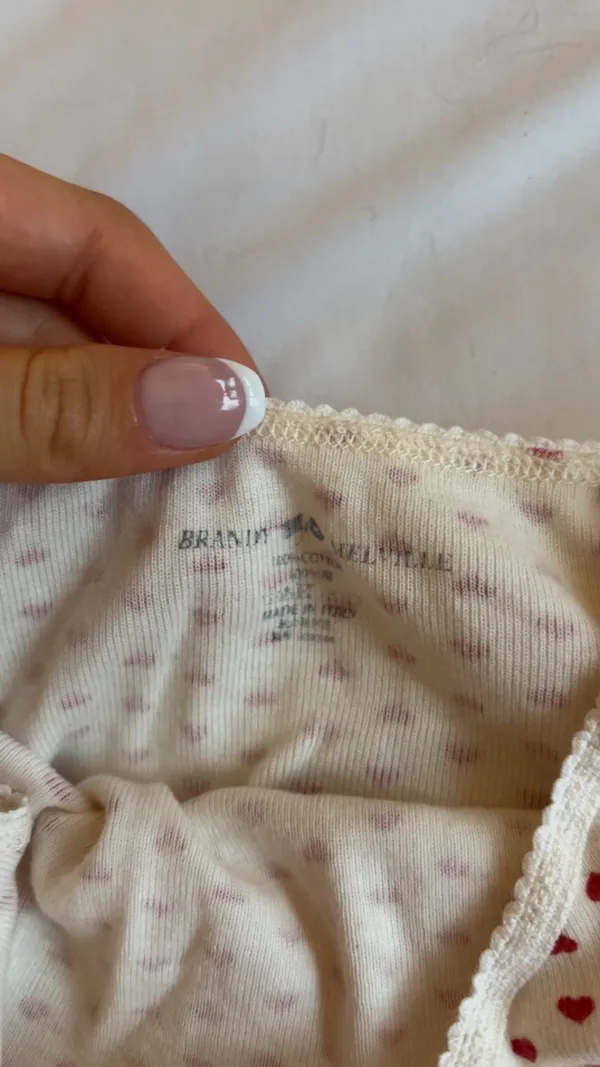 Brandy Melville heart print cotton tank top - Image 2