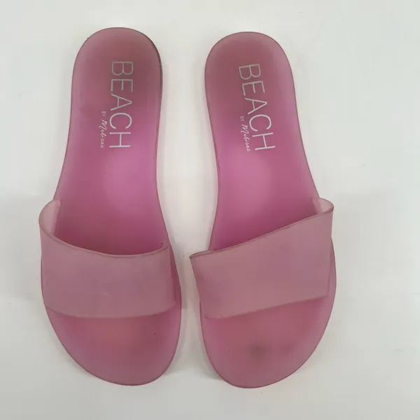Anthropologie Matisse Beach Sol Slide Sandals pink slip on jelly beach size 7 - Image 5