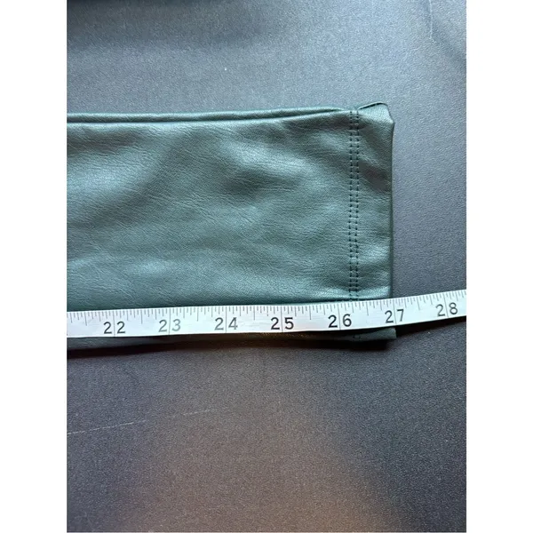GB Gianni Bini Faux Leather Leggings in Deep Forest Green Size Small - Image 7