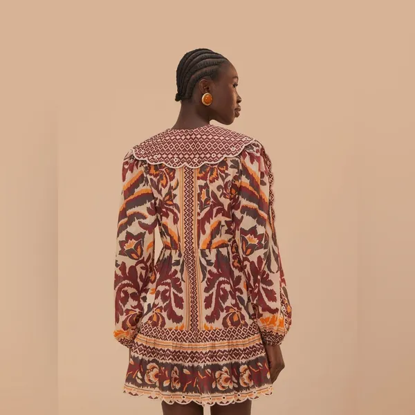 Farm Rio Long Sleeve Button Front Minidress, Small, $260 - Image 9