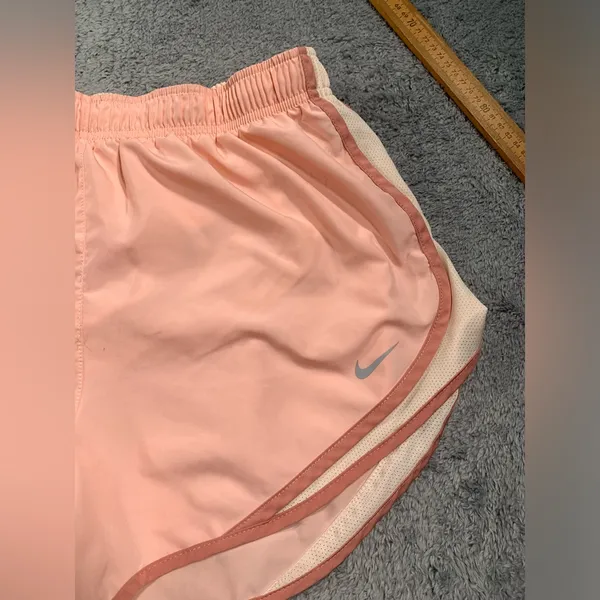 Nike Women's Pink Athletic Shorts dri-fit large - Image 3