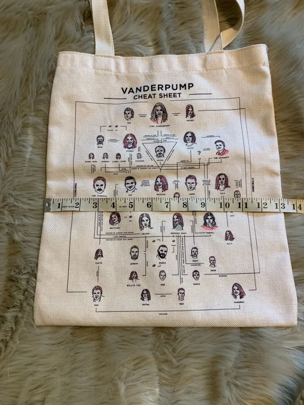 Vanderpump Rules VPR Canvas Tote Bag Tan - Image 3