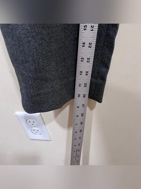 NWT ZARA Zara "The Modern High-Rise" pants gray high-rise waist size 12 - Image 3