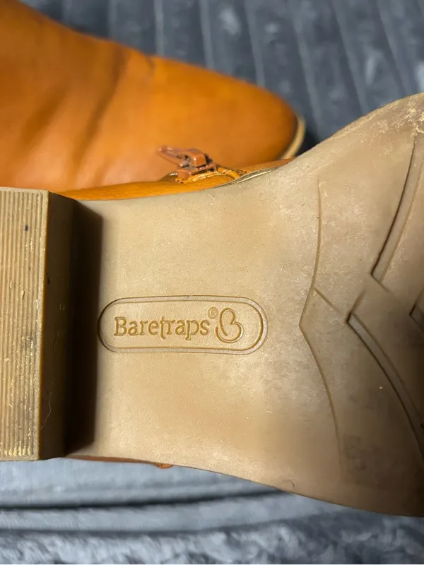 BareTraps Golden Tan Ankle Booties with Buckle Accent - Image 2