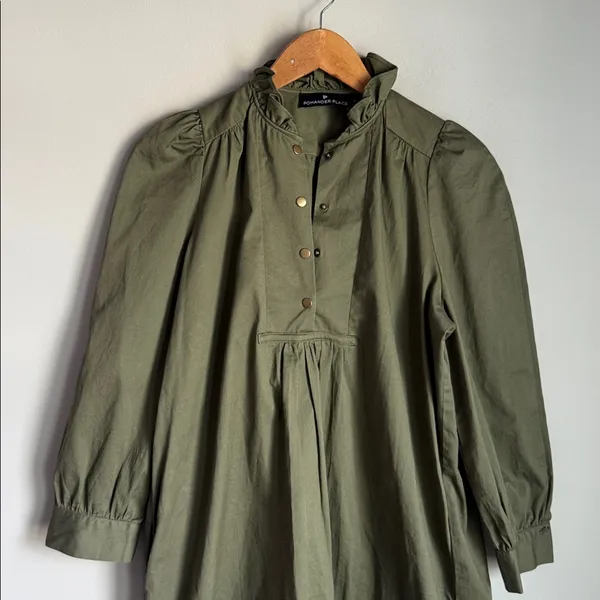 Tuckernuck Pomander Place Green Claiborne Dress Small - Image 5