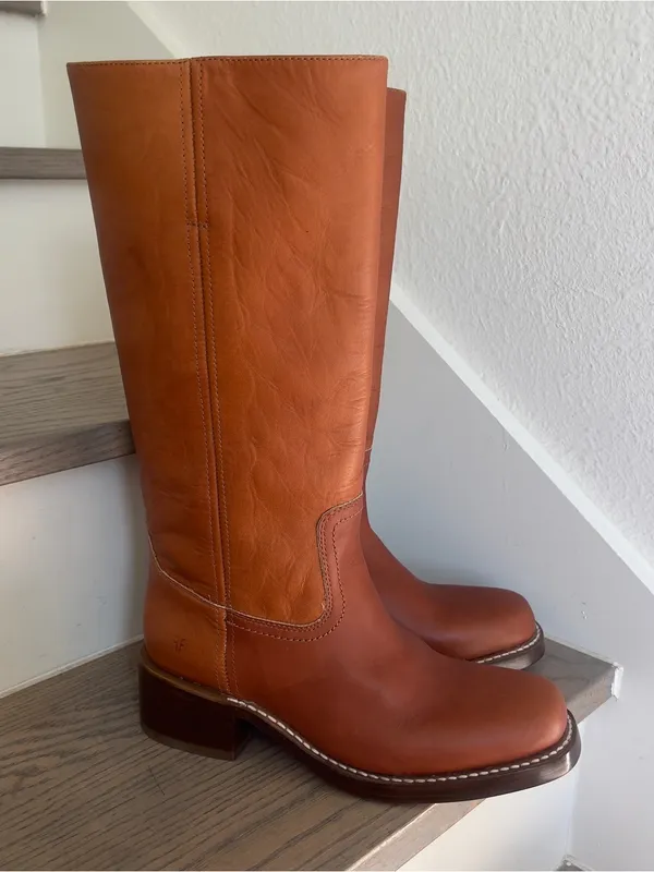 Frye Campus 14L Riding Boots in Saddle Brown Montana Leather NWOB - Image 3