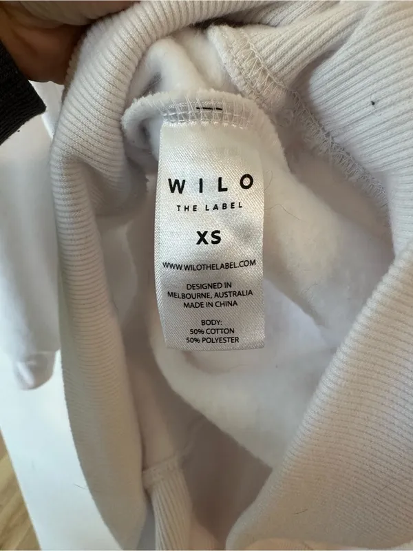 Wilo The Label Wellness Club Pullover Sweatshirt Women’s Size XS Athleisure Cozy - Image 5