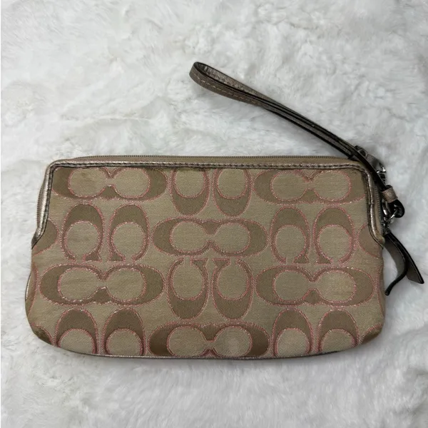 COACH Silver Pink Wristlet - Image 2