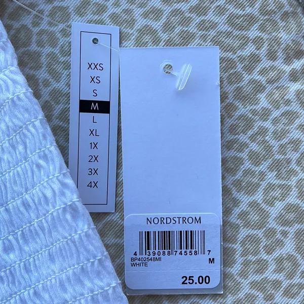 Nordstrom Off the Shoulder Puckered Cropped Top - Image 10