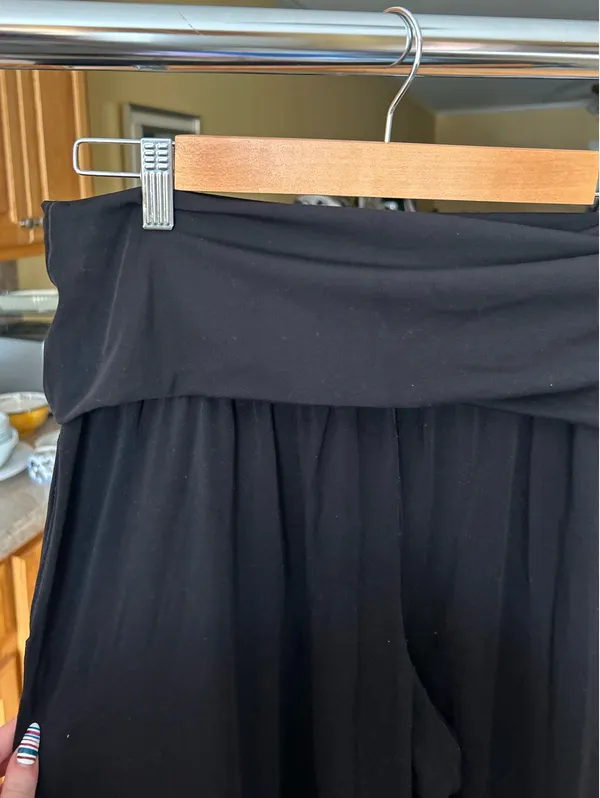 Aerie Real Me Fold Over Wide Leg Leggings - Image 3