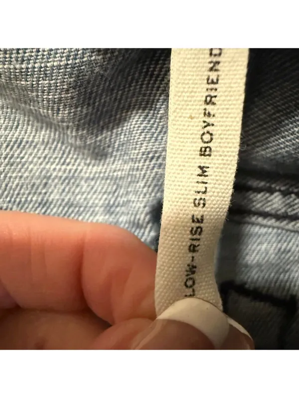 rag & bone Low-Rise cropped Slim Boyfriend Jeans, Size 24 - Image 3