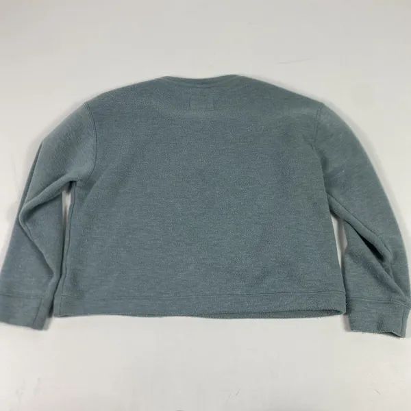 Abercrombie & Fitch Sweatshirt Womens Large‎ Blue Henley Fleece Pullover Cozy - Image 11