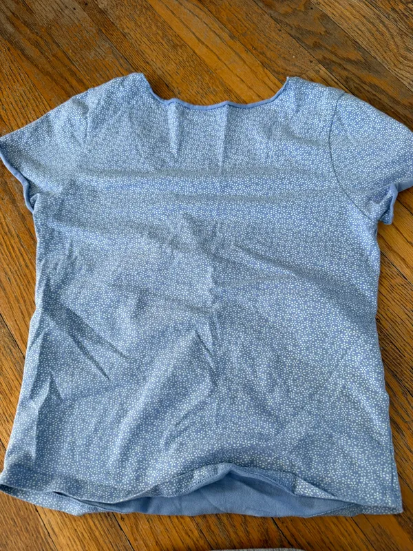 Blue Floral Brandy Melville Top - Image 2