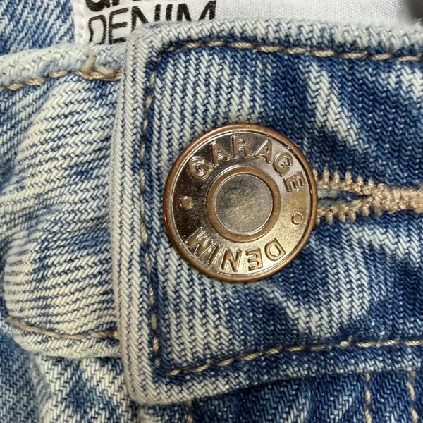 Garage Jeans Women 1 Straight Leg Blue Y2K Grunge 90s Off Duty Skater Distressed - Image 6
