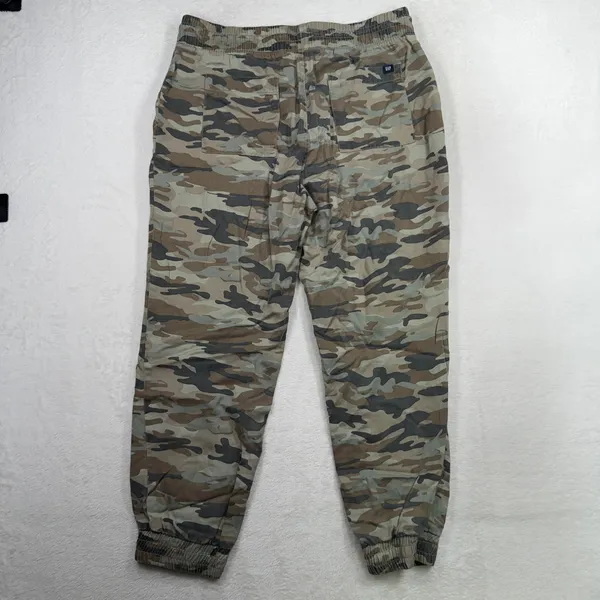 GAP Medium Jogger Pants Camo Green Lyocell Elastic Waist QLP1073S Utility Casual - Image 9