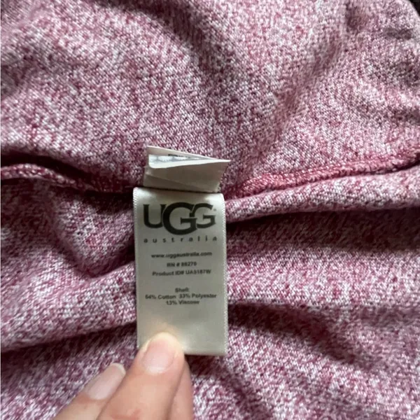 UGG Women's fall Pink slug knit open front Cardigan comfy cabin relax fit S - Image 6